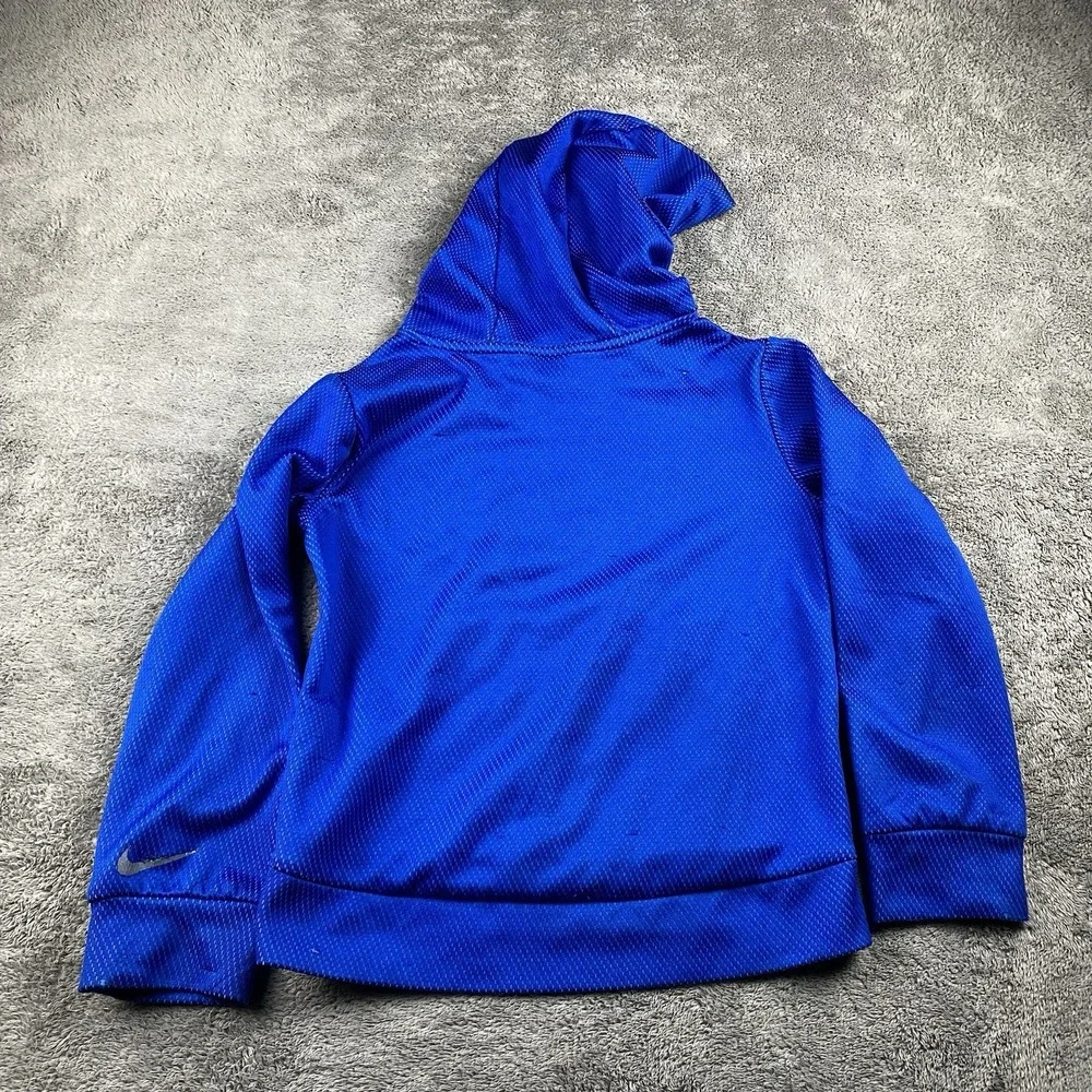 Nike Sweater Hoodie Youth Size 7/L Blue Dri-Fit‎